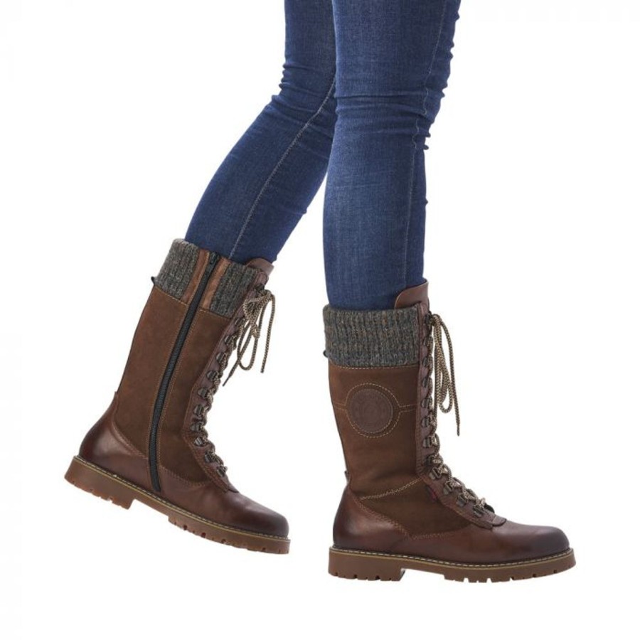 Women Rieker Boots | Winter Boots-D9375-22-Sarolta Grip Flip