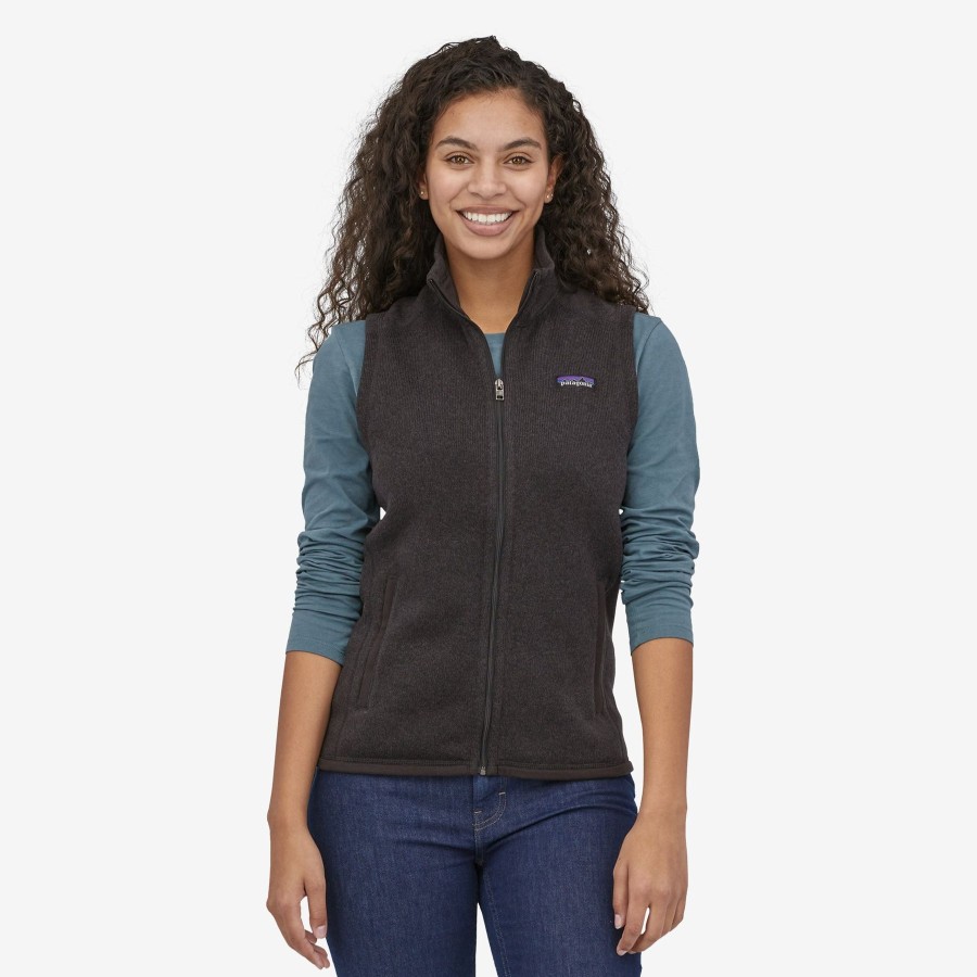 Women Patagonia Sweaters | W'S Better Sweater Vest- Black