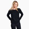 Women Kuhl Sweaters | W'S Sonata Pointelle Sweater- Black