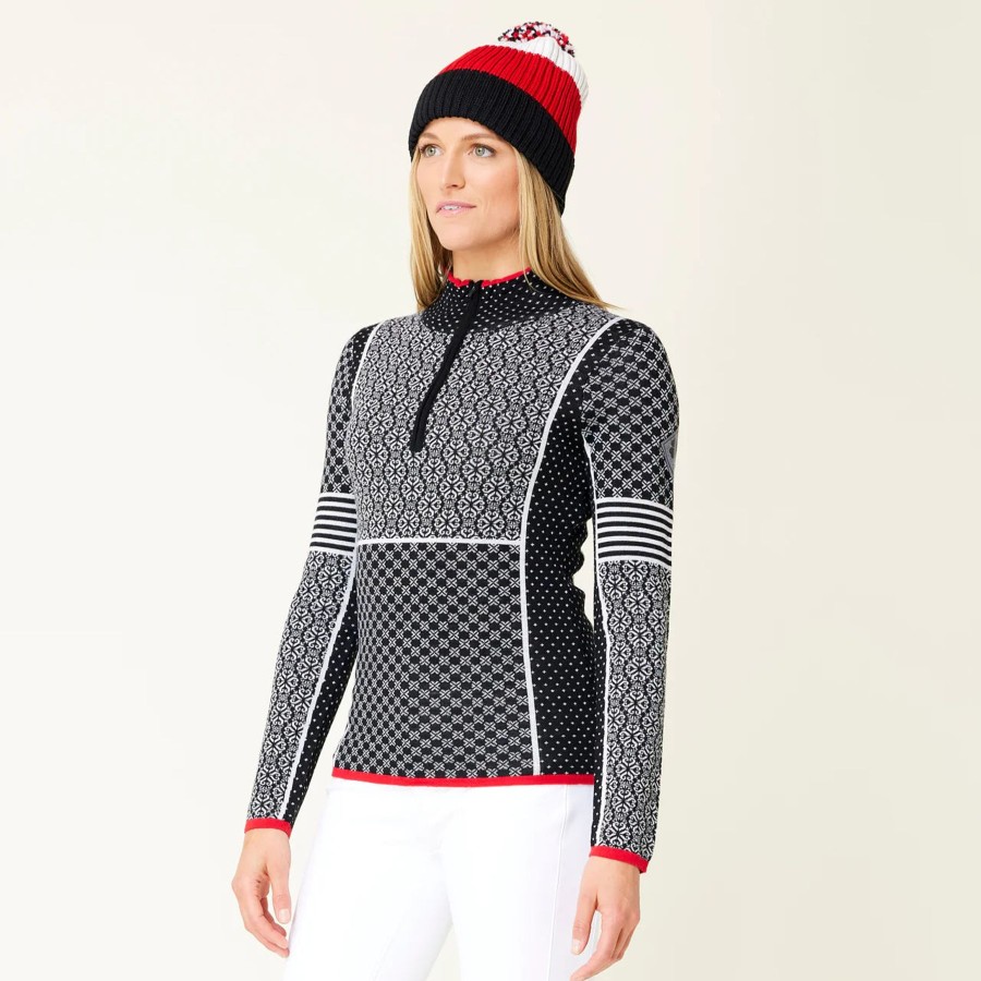 Women Krimson and Klover Sweaters | W'S Pow Zip Sweater-Black