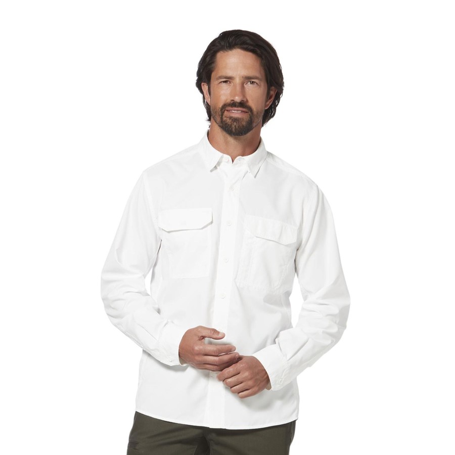 Men Royal Robbins Shirts | M'S Global Expedition L/S-White