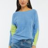 Women Zaket & Plover Sweaters | W'S Feather Pattern Sweater-Chambray