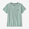 Women Patagonia Shirts | W'S P-6 Logo Responsibili Tee -Wispy Green