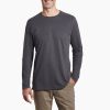 Men Kuhl Shirts | M'S Bravado Long Sleeve-Carbon