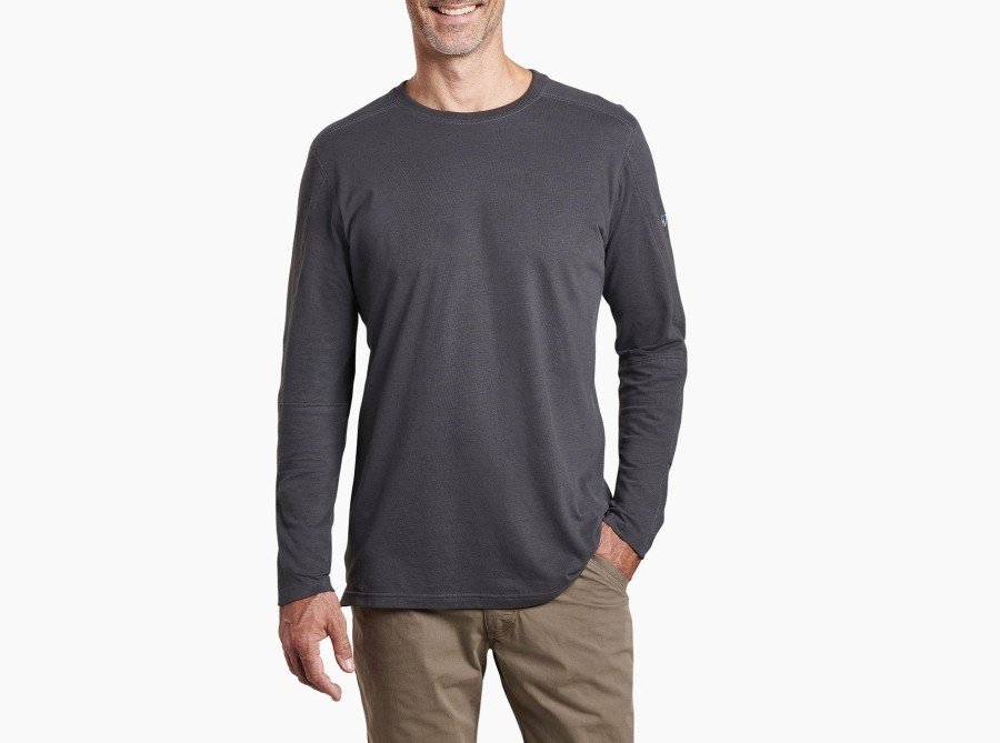 Men Kuhl Shirts | M'S Bravado Long Sleeve-Carbon