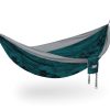 Women ENO Hammocks Other Accessories | Double Nest Patterned Hammocks- Mountains To Sea/Grey