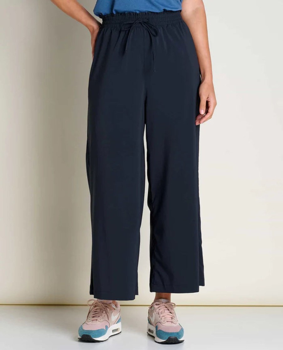 Women Toad and Co. Pants | W'S Sunkissed Wide Leg Pant- Black