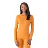 Women Smartwool | W'S Thermal Baselayer Boxed Crew- Marmalade