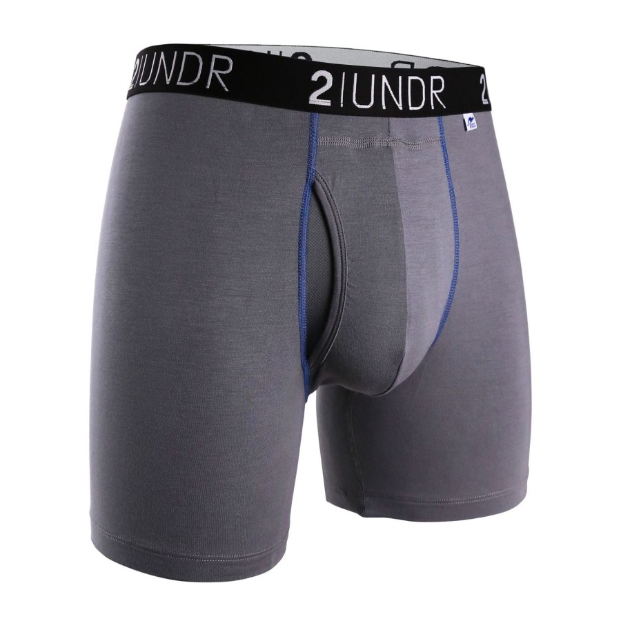 Men 2 UNDR | Swing Shift Boxer Brief-Gray