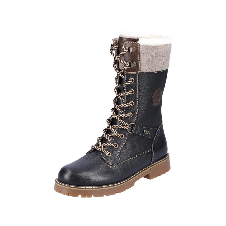 Women Rieker Boots | Winter Boots-D9379-01 Sarolta Flip Grip