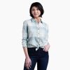 Women Kuhl Shirts | W'S Kamila Flannel-Ever Green