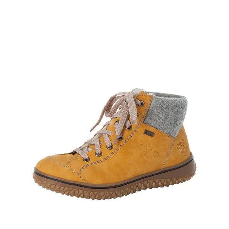 Women Rieker Boots | W'S Z4243-68 Waterproof Winter Booties-Yellow