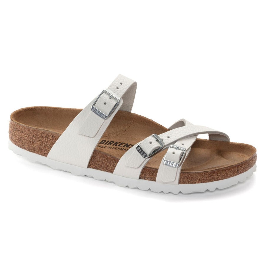 Women Birkenstock Sandals | Franca Nubuck Leather-White