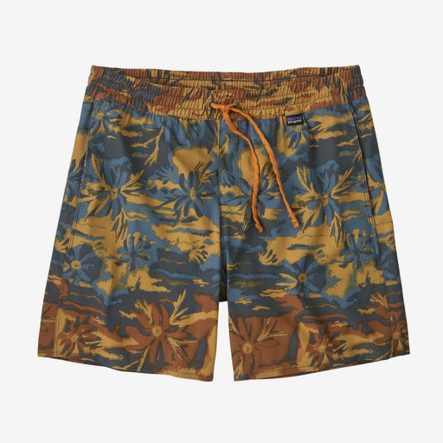 Men Patagonia Shorts | M'S Hydropeak Volley Shorts-16"-Cliffs And Coves: Pufferfish Gold