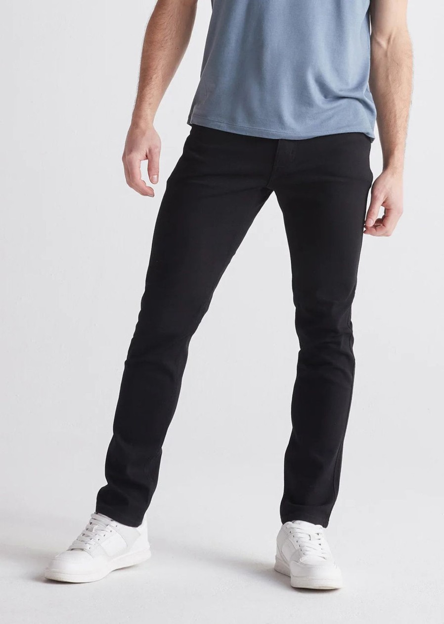 Men DU/ER Pants | M'S Performance Denim Slim Fit-Black