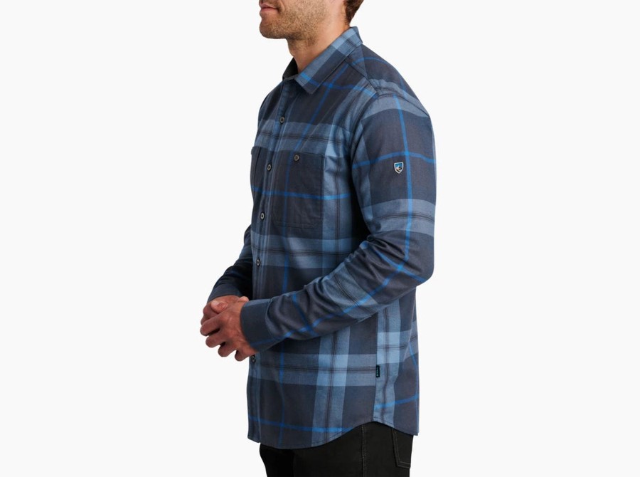 Men Kuhl Shirts | M'S Fugitive Flannel-Blue Storm