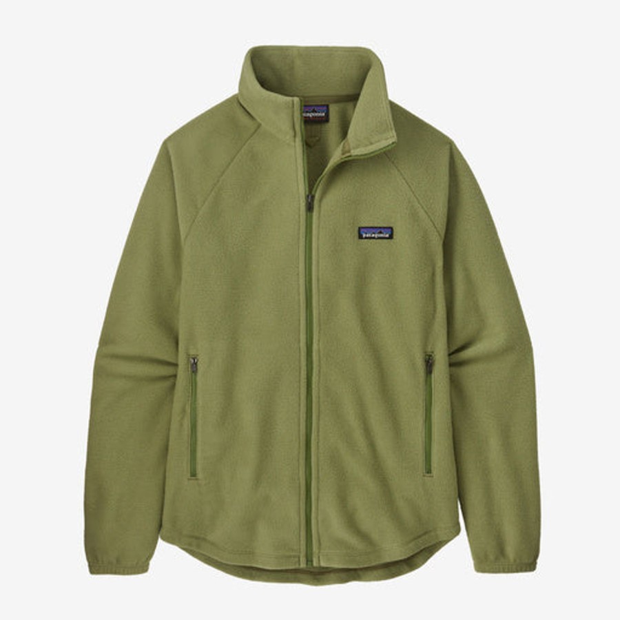 Women Patagonia Sweaters | W'S Classic Microdini Jacket -Buckhorn Green