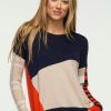 Women Zaket & Plover Sweaters | W'S Eclectic Intarsia Sweater- Navy