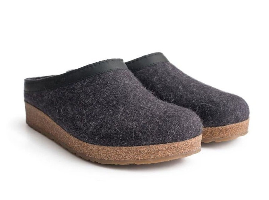 Women Haflinger Slippers | Haflinger Grizzly- Charcoal