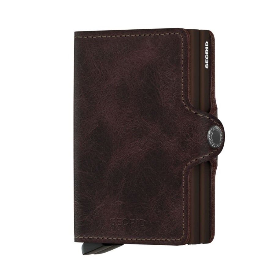 Women Secrid Wallets | Twinwallet-Vintage Chocolate