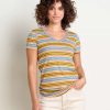 Women Toad&Co Shirts | W'S Marley Short Sleeve Tee- North Shore Multi Stripe