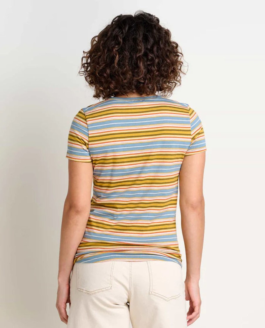 Women Toad&Co Shirts | W'S Marley Short Sleeve Tee- North Shore Multi Stripe