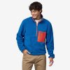 Men Patagonia Jackets | M'S Mircodini 1/2 Zip Pull Over -Endless Blue