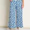 Women Toad and Co. Pants | W'S Chaka Wide Leg Pant- Pacific Half Daisy Print