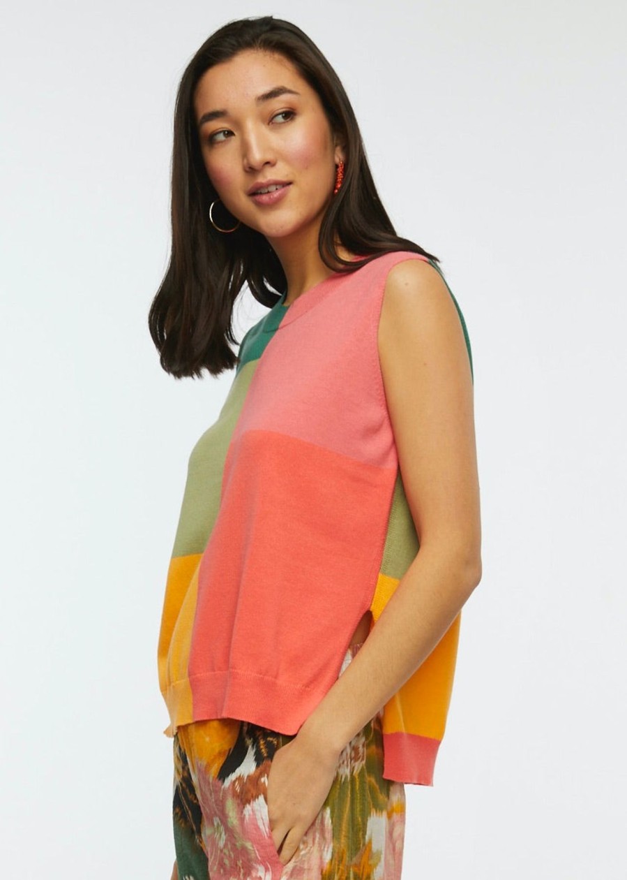 Women Zaket & Plover Sweaters | W'S Geometric Vest- Florence