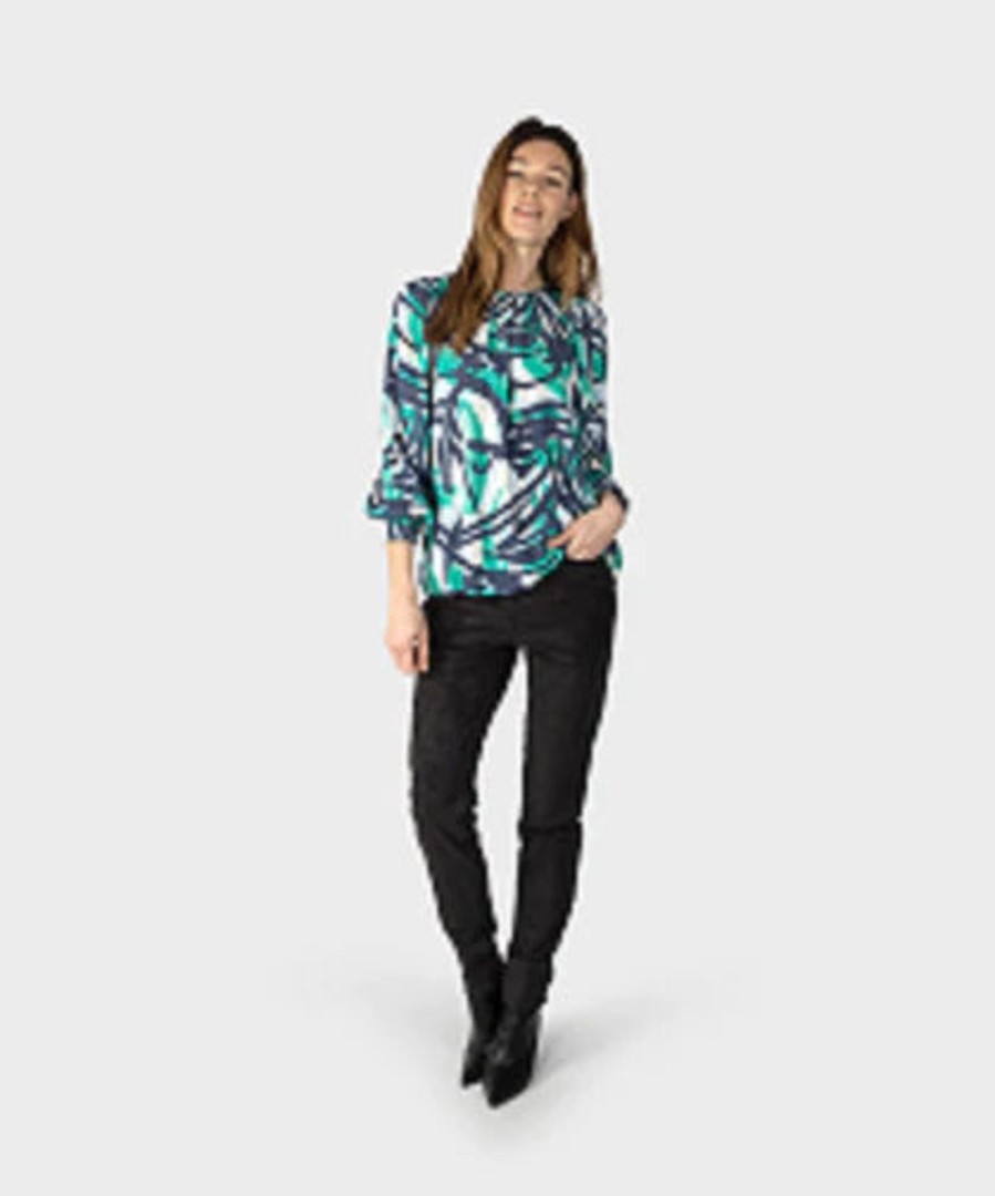 Women sandwich Shirts | Print Blouse-Moonbeam