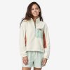 Women Patagonia Sweaters | W'S Microdini 1/2-Zip Fleece Pullover -Birch White