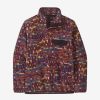 Women Patagonia Sweaters | W'S Lightweight Synchilla® Snap-T® Fleece Pullover-Fitz Roy Patchwork Night Plum