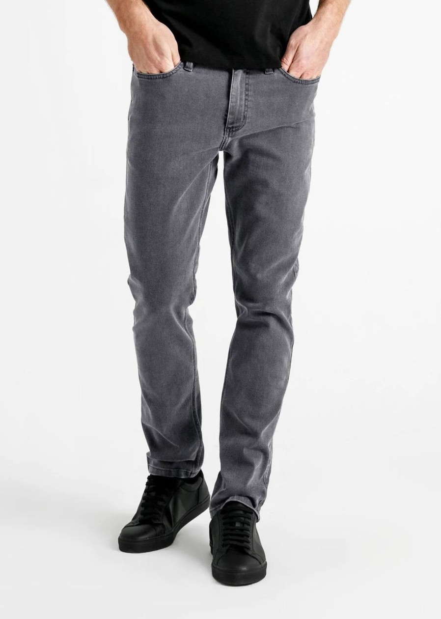 Men DU/ER Pants | M'S Performance Denim Slim Fit-Aged Grey