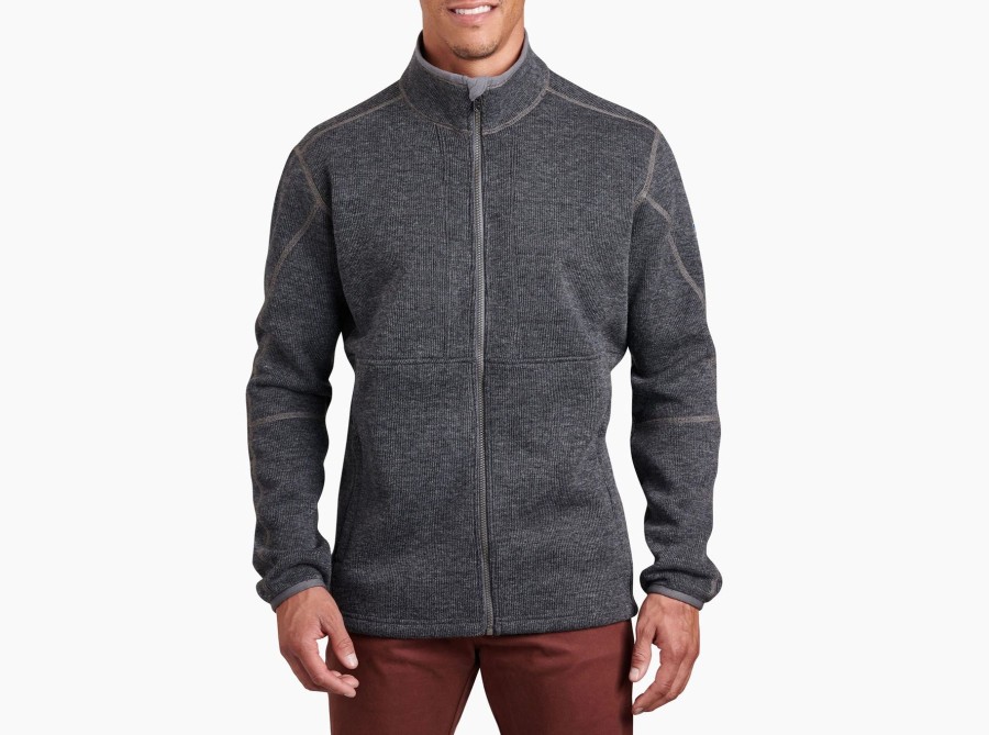 Men Kuhl Sweaters | M'S Thor Full Zip-Graphite