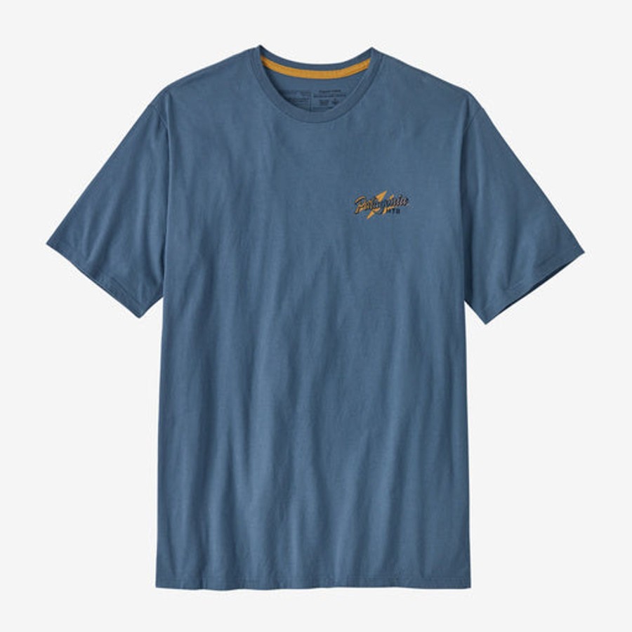 Men Patagonia Shirts | M'S Trail Hound Organic T-Shirt-Unity Blue