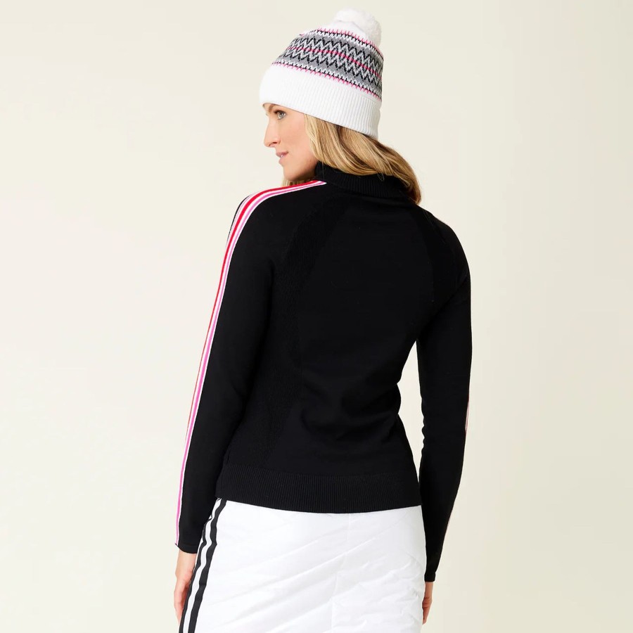 Women Krimson and Klover Sweaters | W'S Downhill Zip Sweater-Black