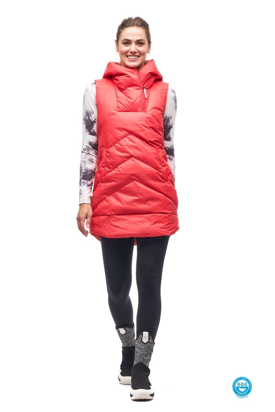 Women Indyeva Jackets | Selimut Rds Down Pullover Vest-Grenadine