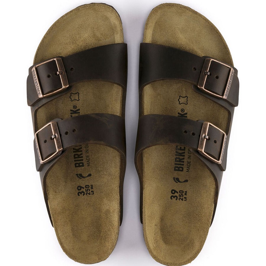 Men Birkenstock Sandals | Arizona Oiled Leather-Habana