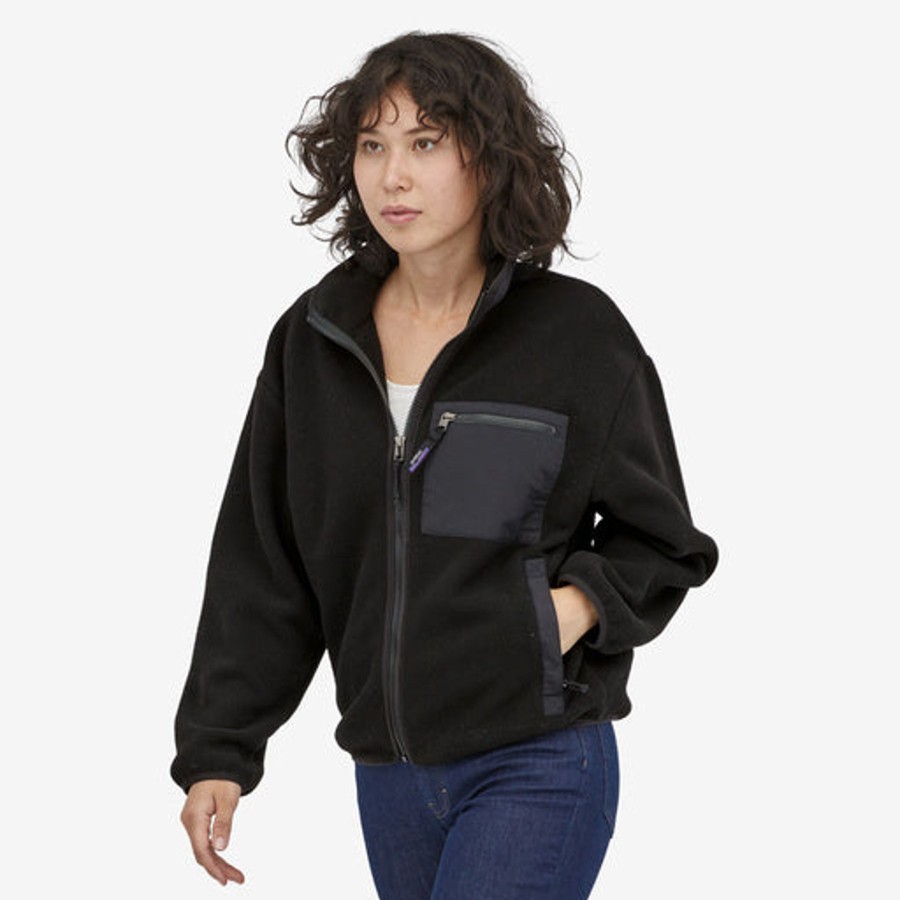 Women Patagonia Jackets | W'S Synch Full Zip Jacket-Black