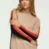 Women Zaket & Plover Sweaters | W'S Contrast Funnel Neck-Oat