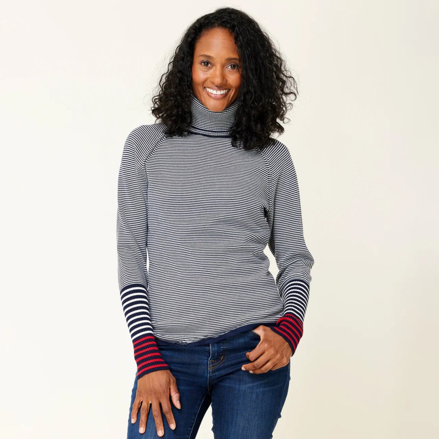 Women Krimson and Klover Shirts | W'S Cleo Turtle Neck-Black/Snow