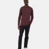 Men Ten Tree Sweaters | M'S Hemp Classic Henley Longsleeve- Mulberry Heather