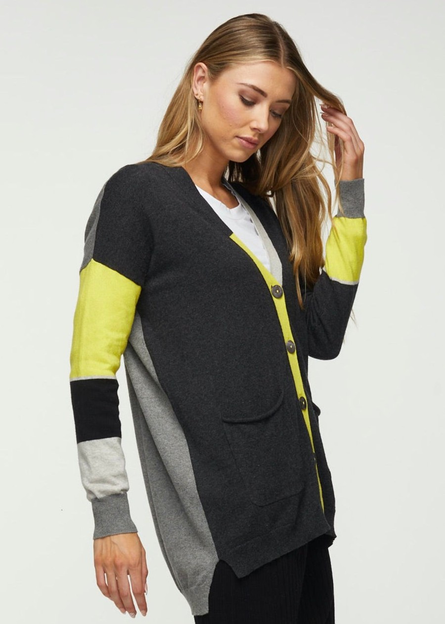 Women Zaket & Plover Sweaters | W'S Cheerful Cardi- Charcoal