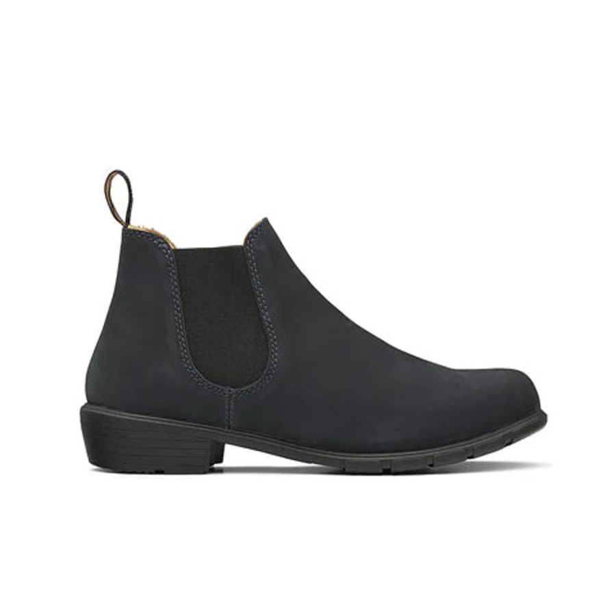 Women Blundstone Boots | Women'S Series Low Heel 1977-Black Nubuck