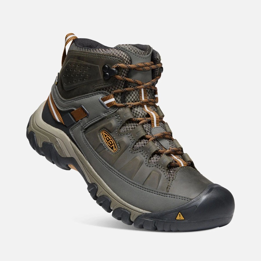 Men Keen Boots | M'S Targhee Iii Mid Waterproof-Black Olive/Golden Brown