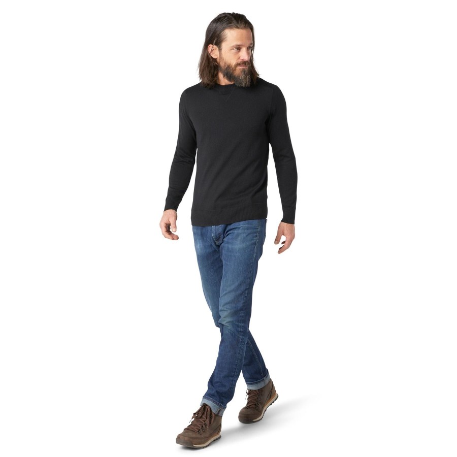 Men Smartwool Sweaters | M'S Sparwood Crew- Black