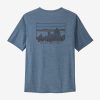 Men Patagonia Shirts | M'S Capilene® Cool Daily Graphic Shirt -'73 Skyline: Utility Blue X-Dye