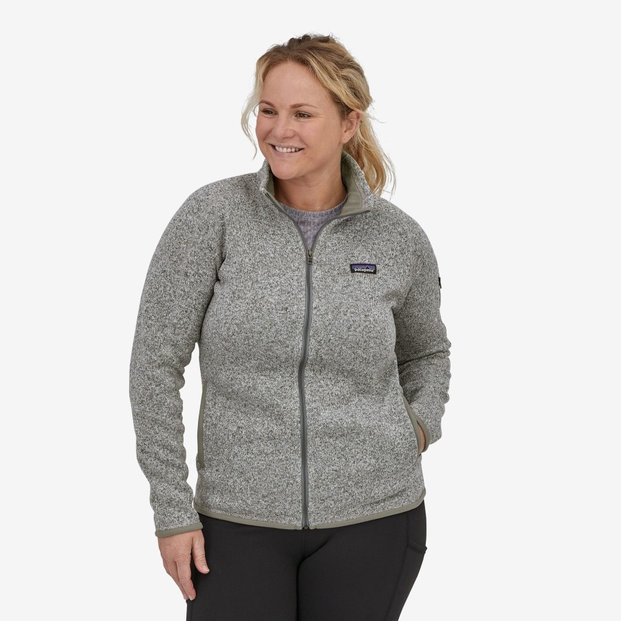 Women Patagonia Sweaters | W'S Better Sweater Jacket-Birch White