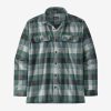 Women Patagonia Shirts | W'S Long-Sleeved Organic Cotton Midweight Fjord Flannel Shirt-Guides: Nouveau Green