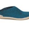 Women Glerups Slippers | Glerup Slipper-Petrol